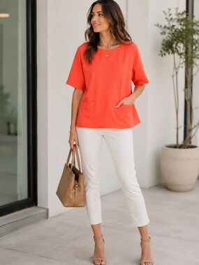 Marc by Marc Jacobs Neon Orange Top